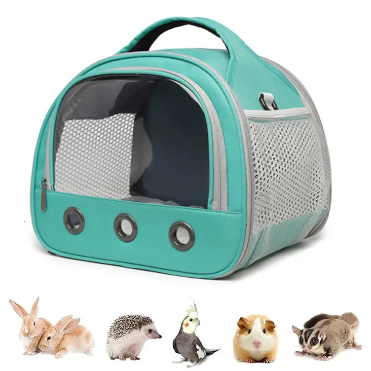 Portable Animals Portable Small Animal Carrier - Foldable Hamster Nest, Breathable Mesh ...