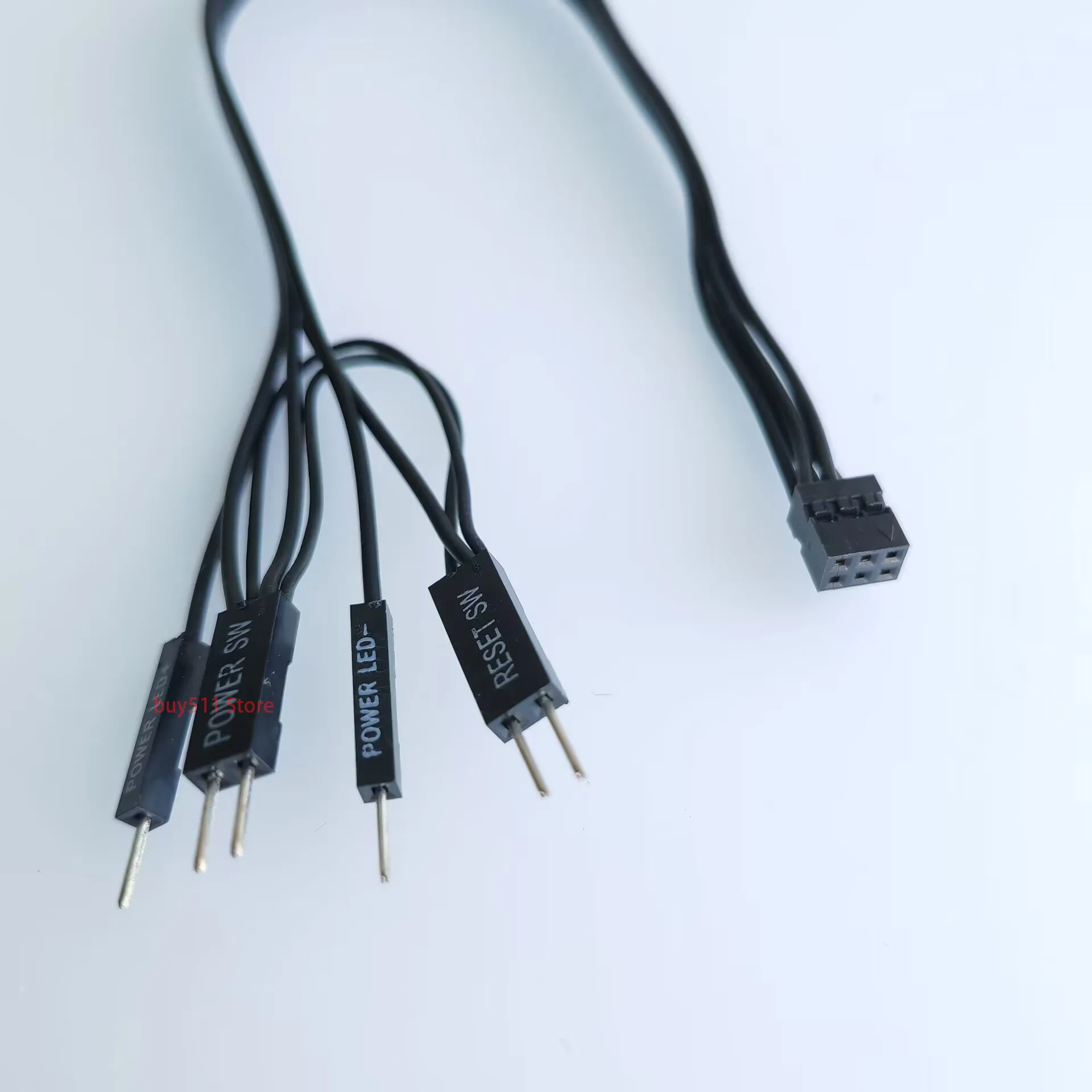 Mały 6pin 8pin samica do zasilania LED SW Reset Switch Dupont I/O kabel płyty głównej Dell Prace na normalnym podwoziu