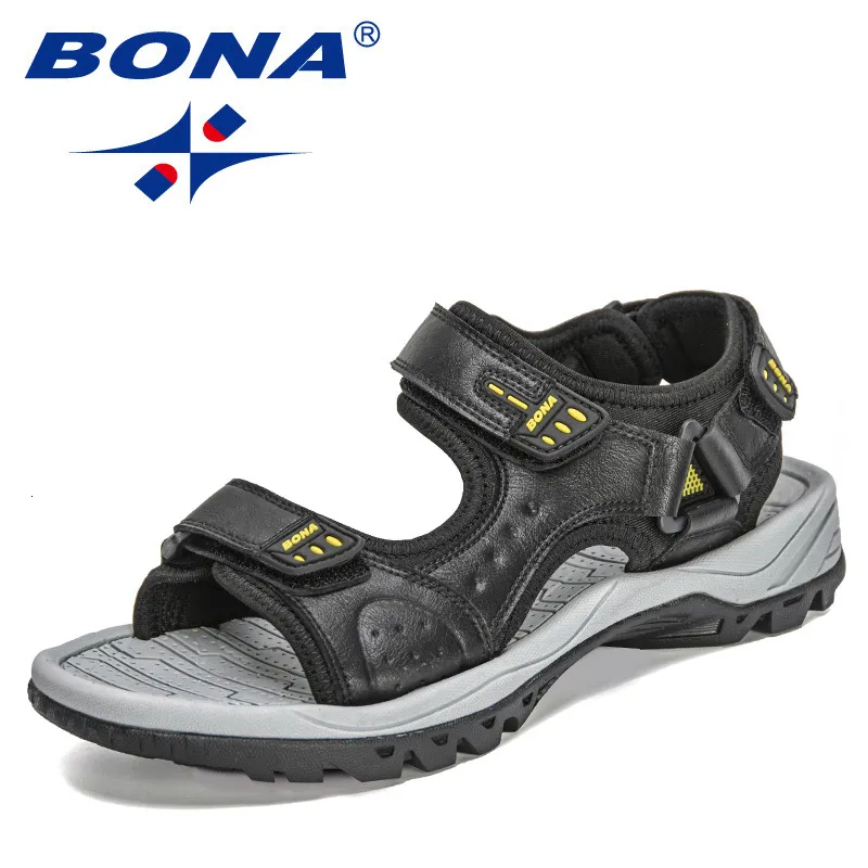 Sandals BONA Designers Summer Men Beach Sandalias Man Fashion Comfy Slippers Outdoor Casual Sneakers Mansculino 2306715