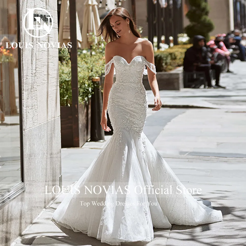 Mermaid Wedding Dress : Sweetheart Off-Shoulder Bridal Gown Mermaid Wedding Dress : Sweetheart Off-Shoulder Bridal Gown