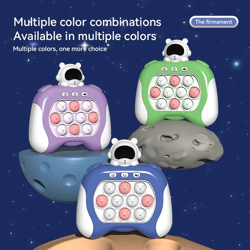 Jeu à Poussée Rapide Licorne - 4 Modes - Avec Lanière - Jouet Fidget Lumineux Pour Enfants - Rose