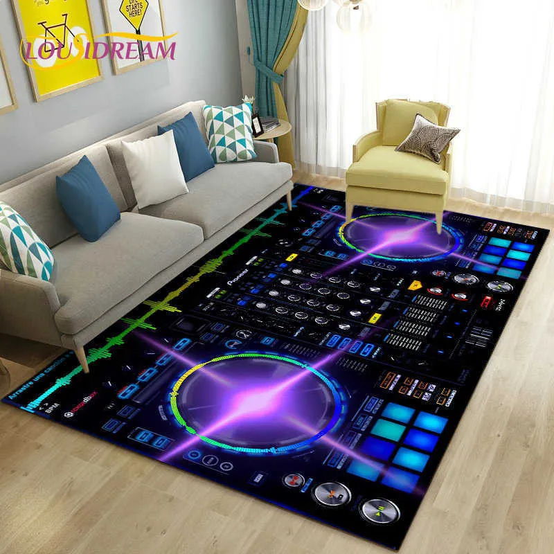 Ковры 3D DJ Music Screen Клавиатура коврик ковров ковер для гостиной спальня диван