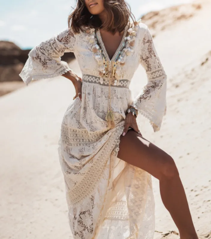 v neck short sleeve lace maxi dress Olive Coast Short Sleeve V Neck Tiered Lace Midi Dress