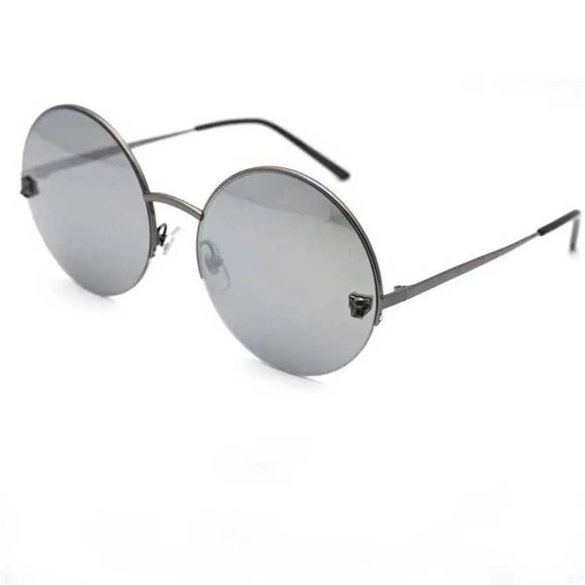 48 ٪ قبالة نظارات Panthere محدودة جولة ناعمة شمبانيا ظلال رجالي مصممة مصمم كارتر غافاس دي سول هومبريكجيا جديدة