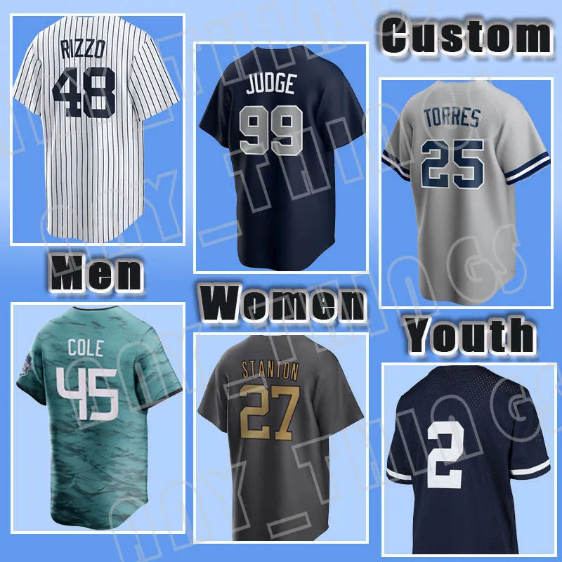 99 Aaron Judge honkbalshirts 2 Derek Jeter 45 Gerrit Cole 2023 All-Stars DJ LeMahieu Anthony Rizzo 55 Carlos Rodon Josh Donaldson Giancarlo Stanton Gleyber Torres