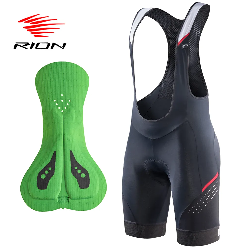 Cycling Bib Shorts RION Men Cycling Shorts Bike Wear Bicycle Tights Men Padding Bib Shorts Elastic Interface Biker Bibshort MTB Clothes Motorcycle 230716