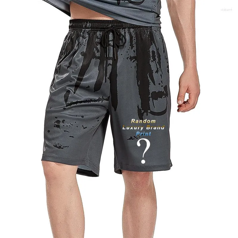 Men's Shorts Mens Random Pattern Print Fashion Splash Ink Jogging Loose Short Pants Sport Beach Man Soft Streetwear Clothse