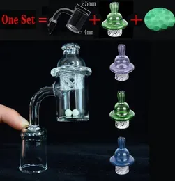 US Quartz Banger nailSpinning Carb Cap terp pearls with 10mm 14mm 18mm Male Female 25mm Domeless quartz nail smoking access1805795