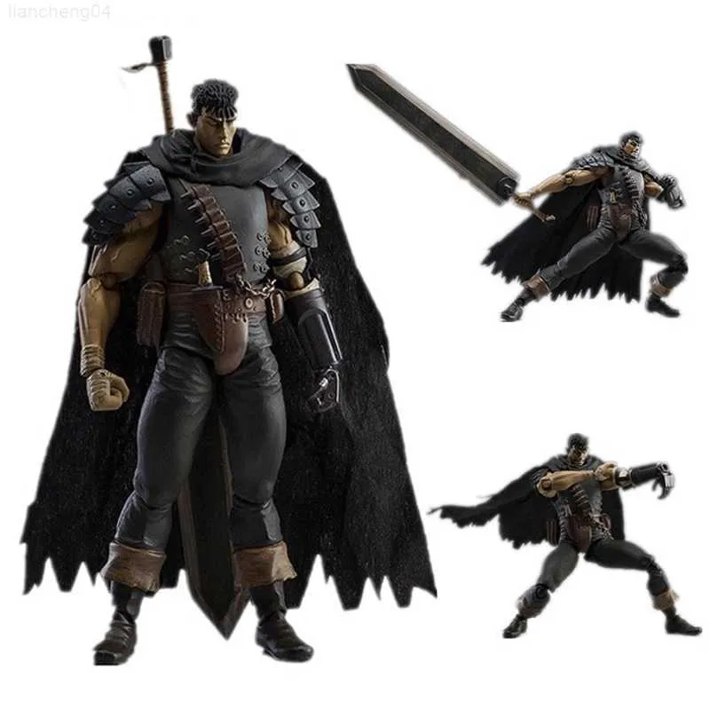 17cm Berserk Guts Black Swordsman Ver. PVC Action Figure Assassins