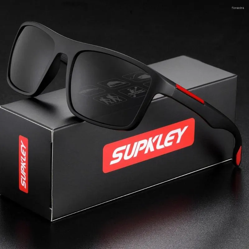 サングラスSupkley Ultra Light TR90 MEN HD POLARIZED SUN GLASSES UVA B Protection Eyewear Accessory Original Package