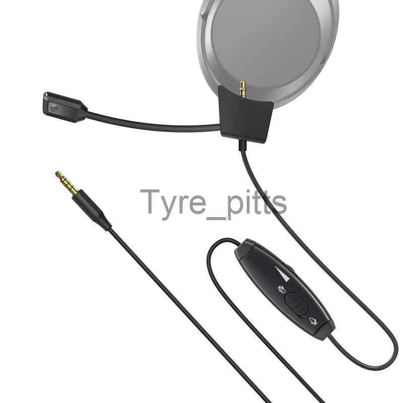 Gaming Boom Microphone with Noise Cancelling for Sony WH 1000XM4 XM3 Headsets 3.5mm Mic with Volume Control