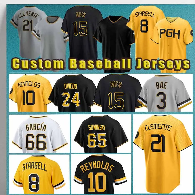 Oneil Cruz Baseball Jersey Endy Rodriguez Roberto Clemente Pirates Willie Stargell Bryan Reynolds Johan Oviedo Ji Hwan Bae Travis Swaggerty David Wil Crowe