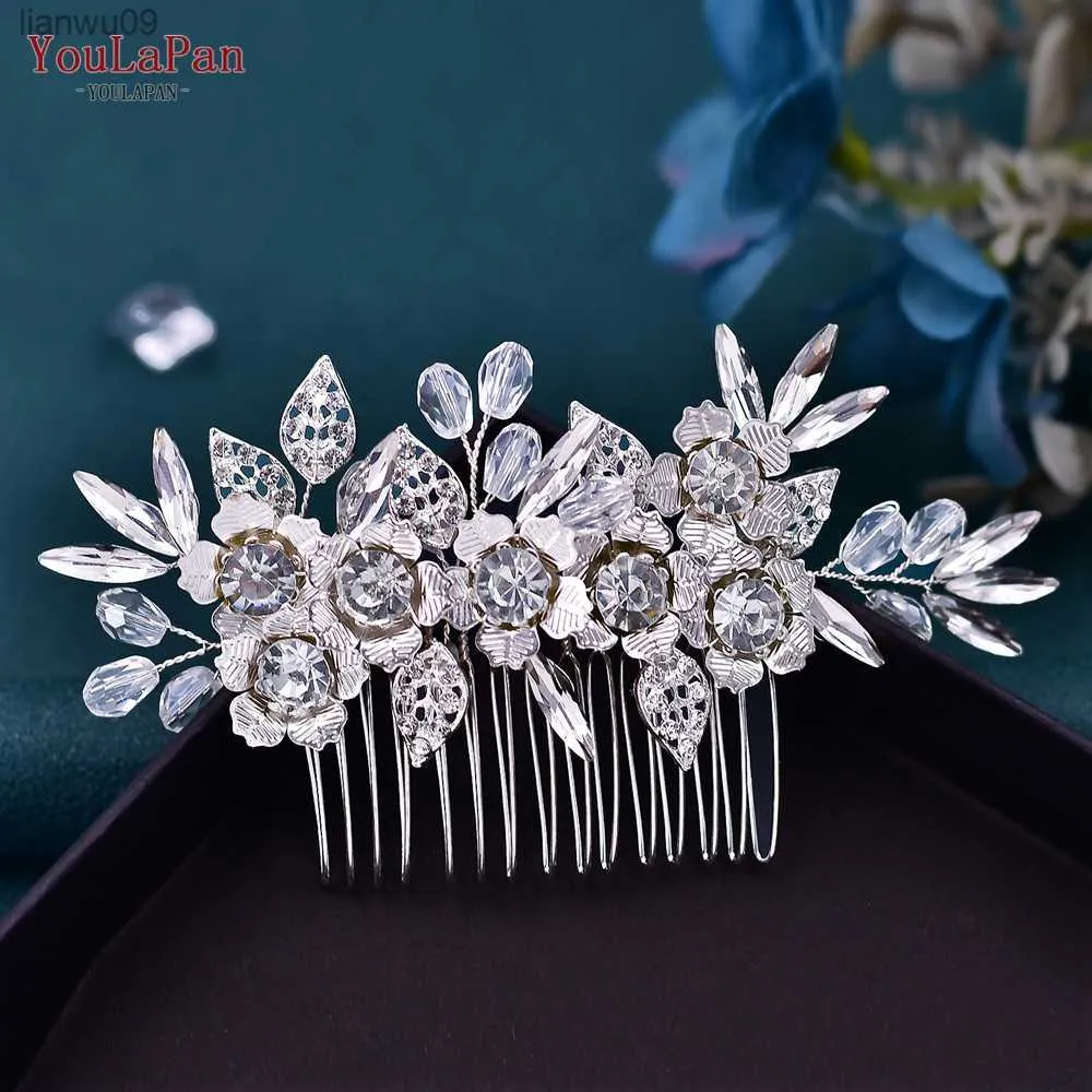 Youlapan HP303 Delikat brudhårkam Bröllop Hårtillbehör Huvudbonad For Woman Girl Hair Ornaments Bridesmaid Hair Clip L230704