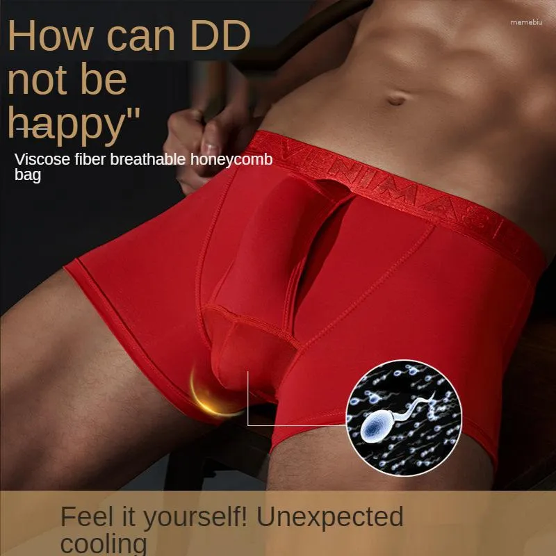 Mens Breathable Ice Scrotum Boxer Underwear Men With Varicocele Egg Boxer  For Foreskin Reduction, Friction, And Prolong Sex Red Boyshort From  Memebiu, $22.65