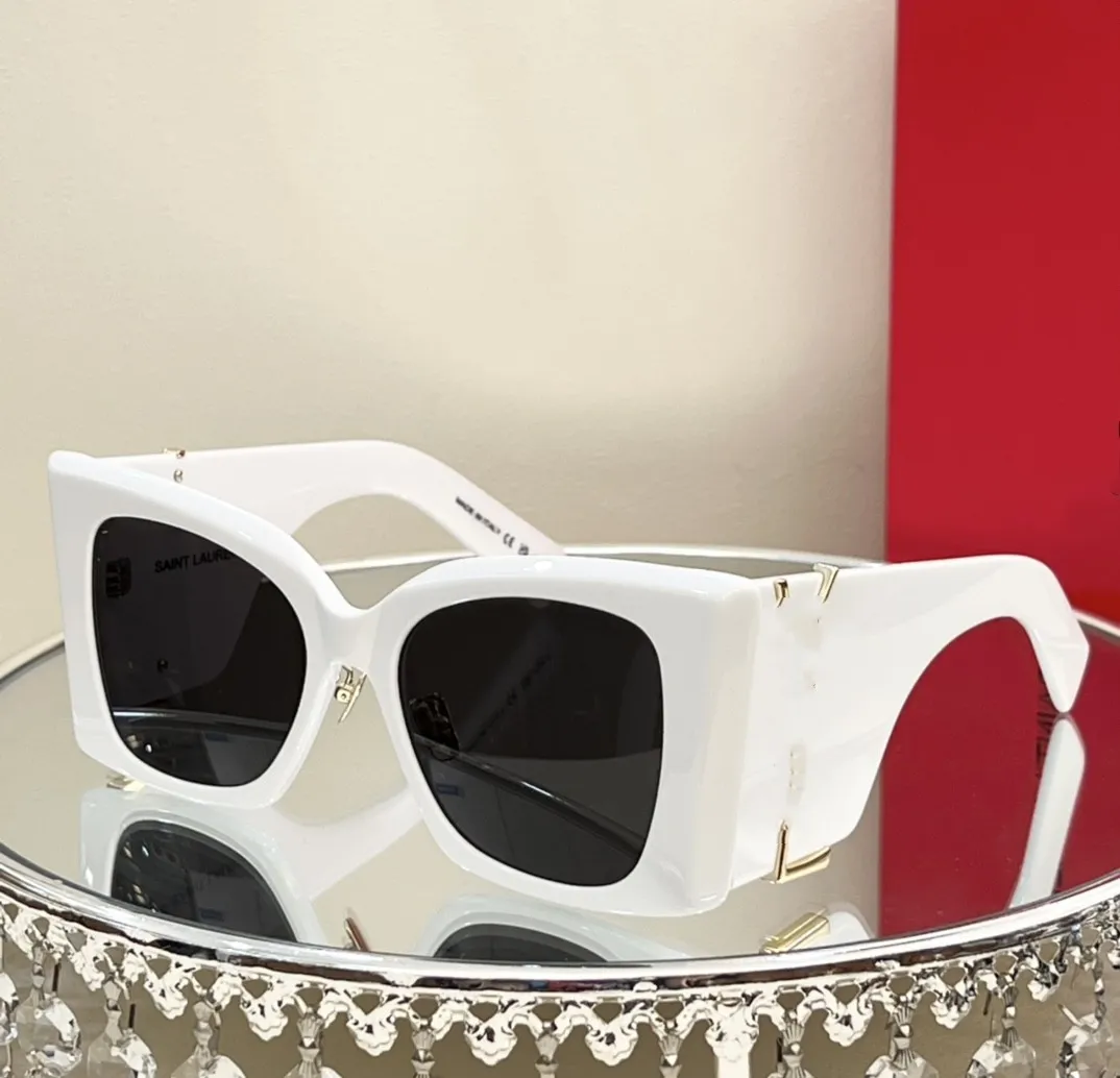hoge kwaliteit yslllllM119 zwarte rechthoekige zonnebril voor dames designer zonnebril beroemde modieuze klassieke retro luxe merkzonnebril met doos
