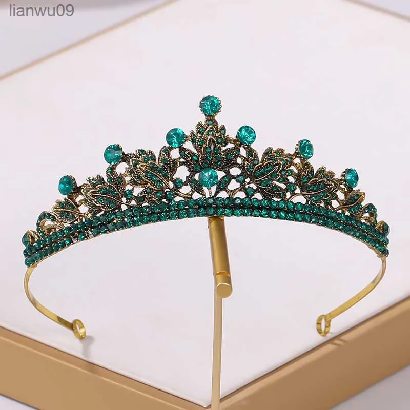 Crystal Crown for Women Tiara Princess Diadem Cypress الزفاف الزفاف الإكسسوارات الباروكية الفتيات الجمال عقال المجوهرات 2021 L230704