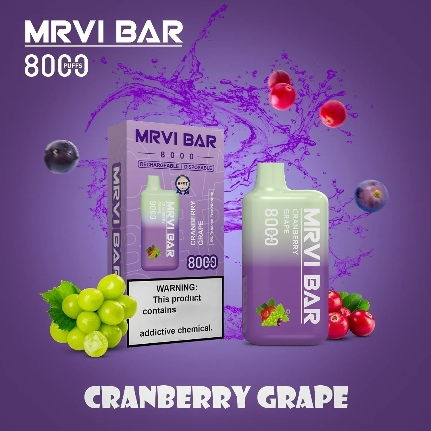 Originele MRVI BAR 8000 Rookwolken Wegwerp Vape Pen E-sigaret Voorgevuld 15 ml Pod Vape Wegwerp Grote Damp Elfworld Shenzhen Facoory Groothandel Vapes Vaper Puff 8K