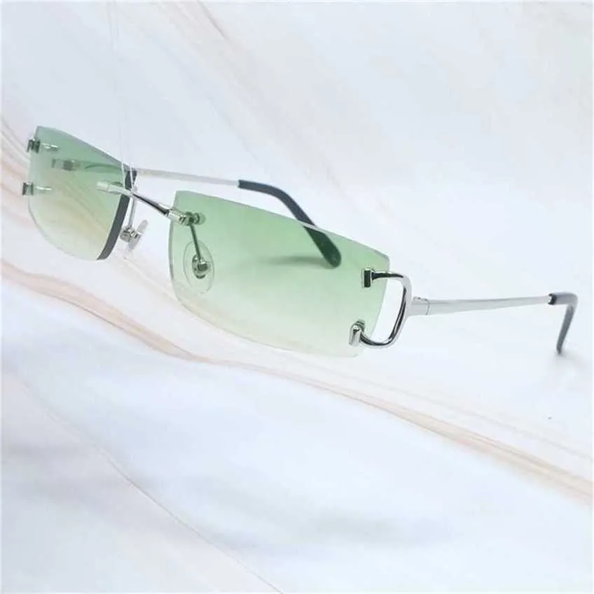 48% KORTING Metalen Carter Bril Mannen Brillen Vrouwen Frames Grote Gouden Glazen Frame voor Heren Randloze Sunglass ShadesKajia Nieuw