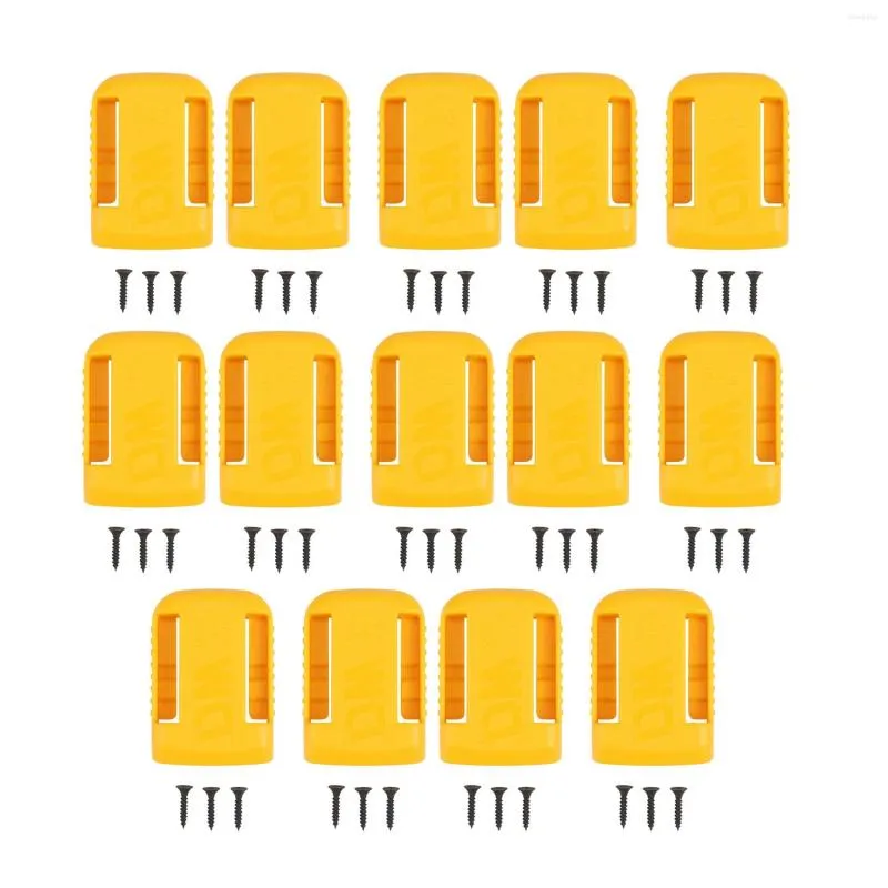 Cuencos, 14 paquetes de soportes de batería para base de montaje de 20 V, apto para 60 V máx., amarillo (sin batería)