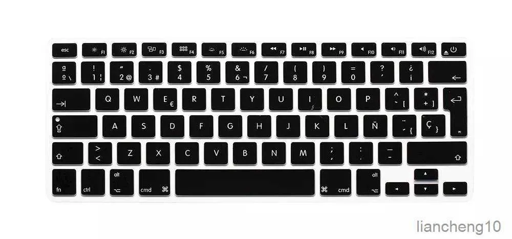 Couvertures de clavier nouvelle couverture de clavier de lettre espagnole pour Air Pro Retina 13 15 17 protecteur pour clavier de livre espagnol espagne ue R230717