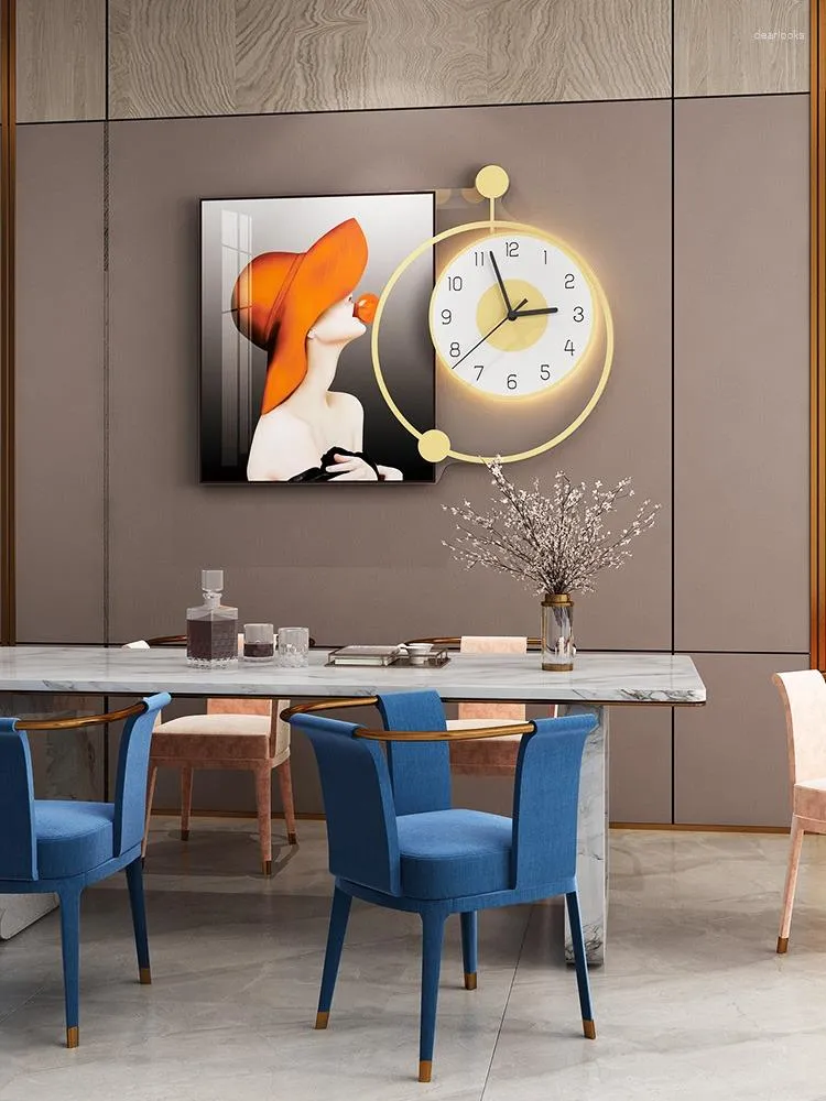 Wanduhren Malerei Abstrakte Uhr Modernes Design Kreativität Digital Wohnzimmer Nordic Reloj Pared Dekoration