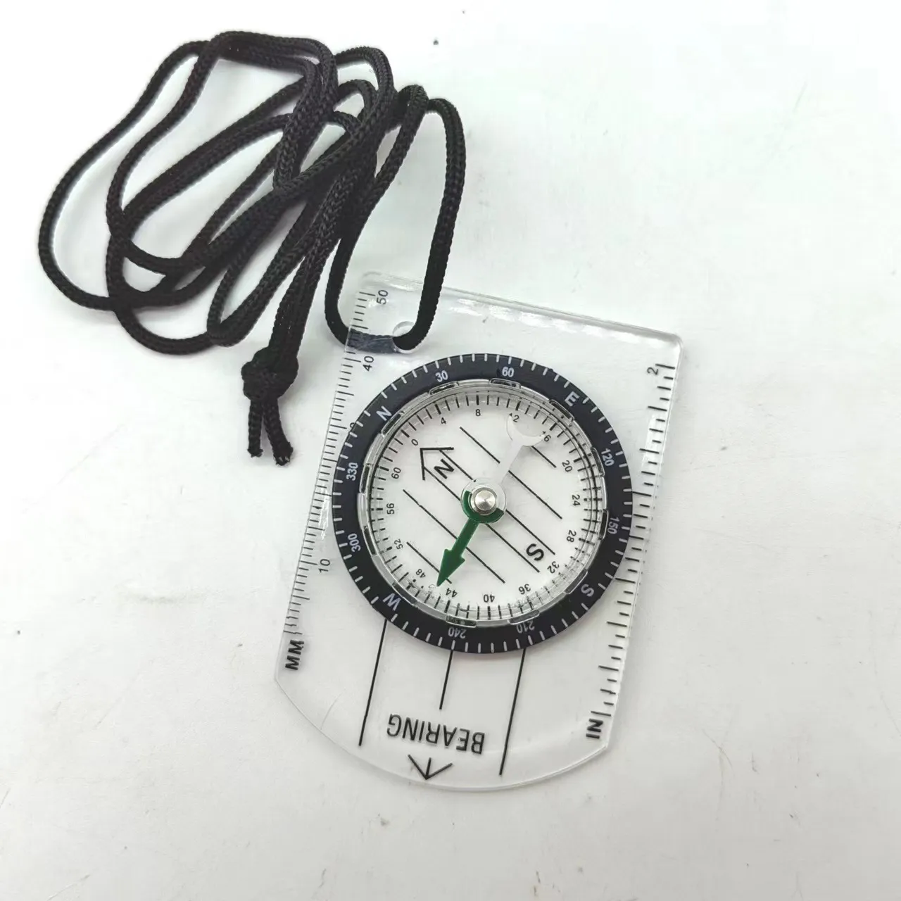 Kartskala mätning North Compass Portable Multifunktionell utomhusfält Compass HW34