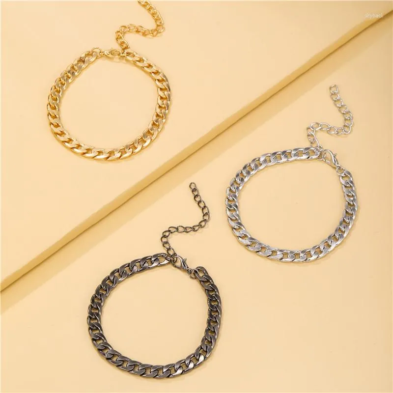 Ссылка браслетов дизайн панк -браслеты для женщин изящный изящные 3 цветовые украшения Геометрические любители женского ювелирного изделия