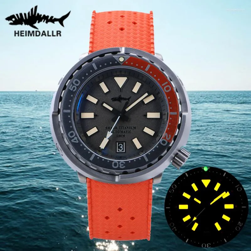 Начатые часы Heimdallr Sharkey Titanium Dive