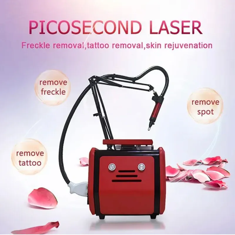 Laser Machine Portable Picosecond Tattoo Removal Laser-machine Permanent Painless Effetct Q-Switch ND Yag For Salon Acne Treatment Skin Tightening Removal Freckle