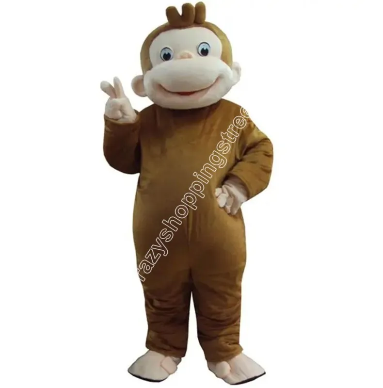 Monkey Medium Mascot Costume Walking Halloween garnitur Rola imprezy Prezenta