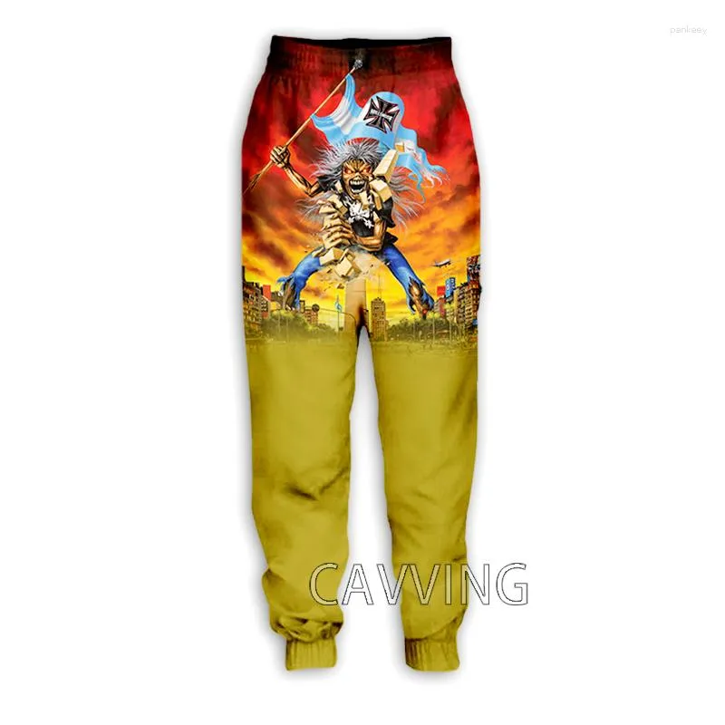 Pantalones de hombre moda 3D estampado gótico Vintage Horror Skull Casual pantalón deportivo pantalones de chándal rectos para correr P02