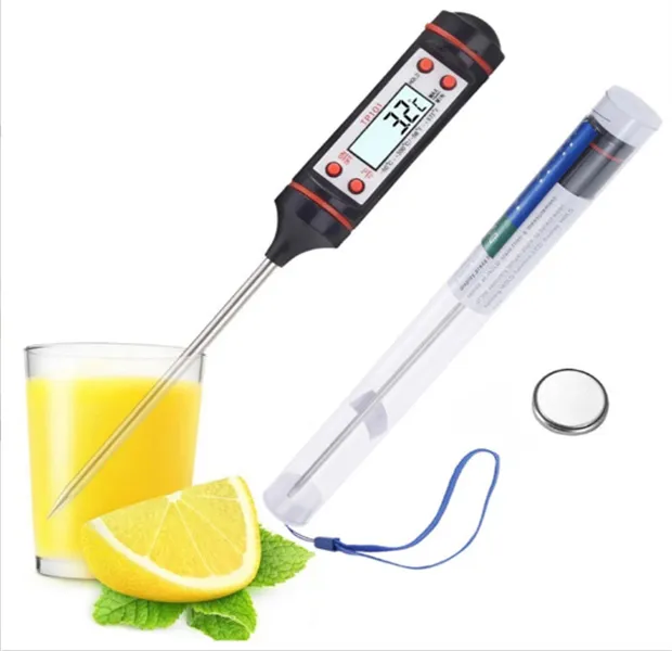 Acier inoxydable BBQ viande thermomètres cuisine numérique cuisson alimentaire sonde suspendu électronique Barbecue ménage outils JL1585