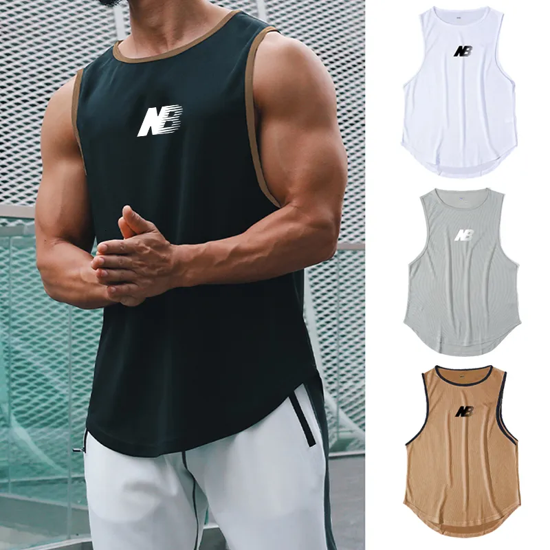 Mens Tank Tops Summer Top MenS Gym Fitness Training Clothing Secagem Rápida Silm Fit Musculação Camisas Sem Mangas Homem Moda Basquete Colete 230717