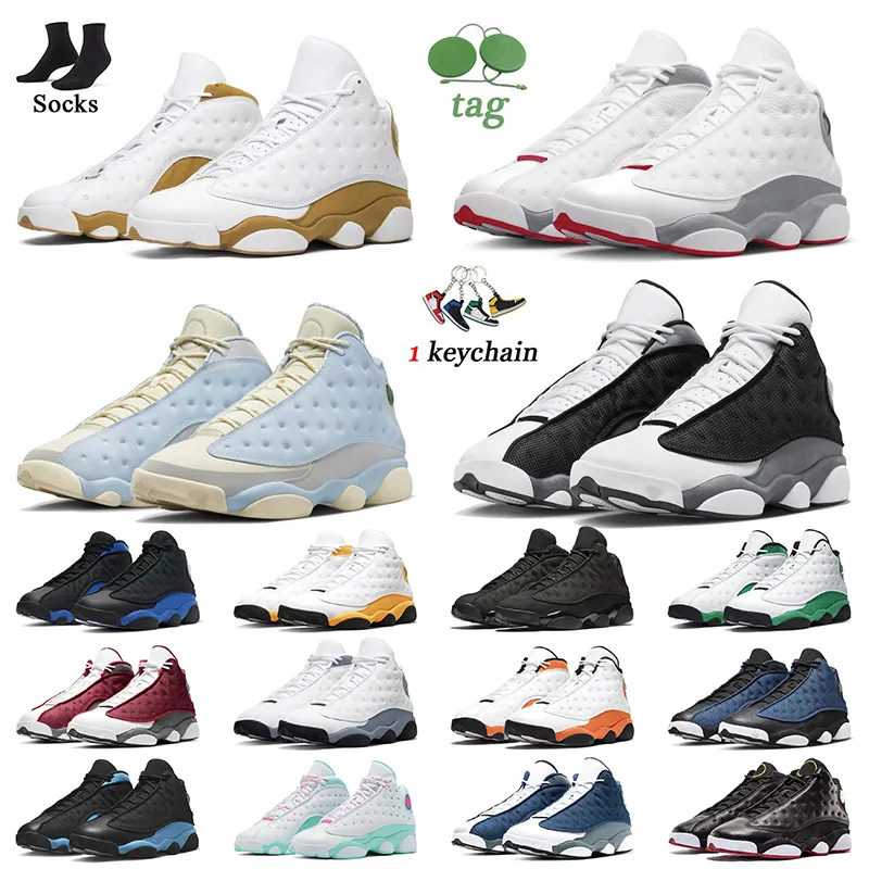 NIKE Air Jordan 13 Retro Jordan 13s Женщины Мужчины Баскетбольная обувь Houndstooth Singles Day Black Cat Hyper Royal Court Purple Flint Trainers Bred кроссовки