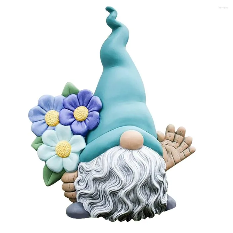 Dekoracje ogrodowe Dekor drzwi domowe ornament rzemieślniczy akcesoria Figurka Figurka Materiał żywiczny Gnome Dekoracja ozdoby