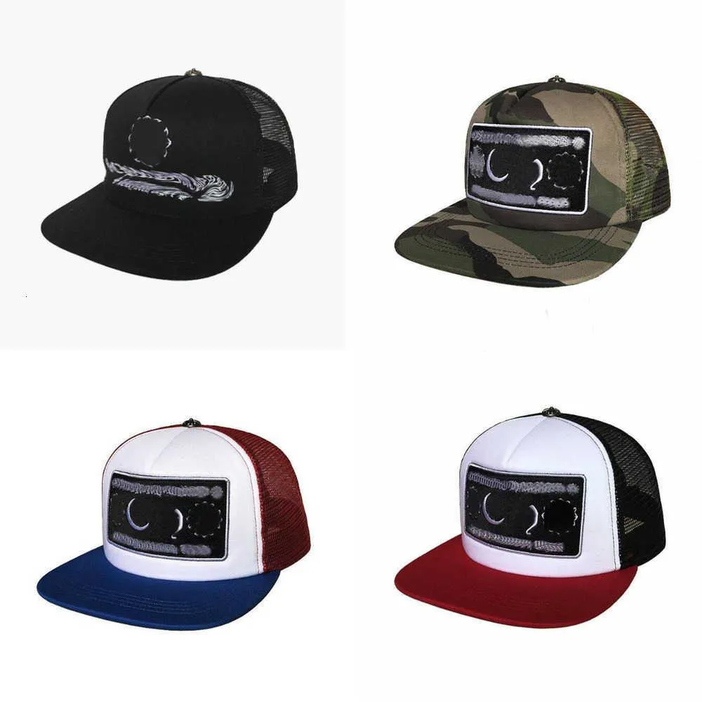 قبعات الكرة عبر زهرة snapbacks مصمم بيسبول قلوب رجالي أسود زرقاء القبعات عالي الجودة CH CAP CAP Chrome 814276HP919