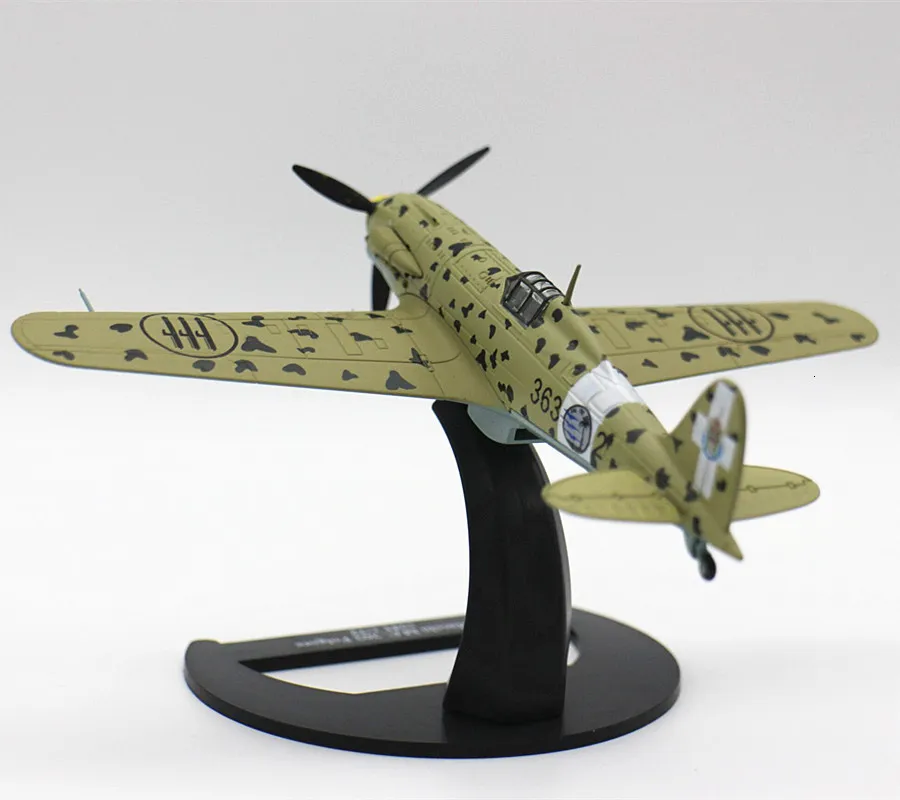 Aircraft Modle 1/72 Alloy Aircraft Macchi MC 202 Folgore Italian 1941 Air Force Fighter Model Series Can't Fly World War II Military Toys 230717