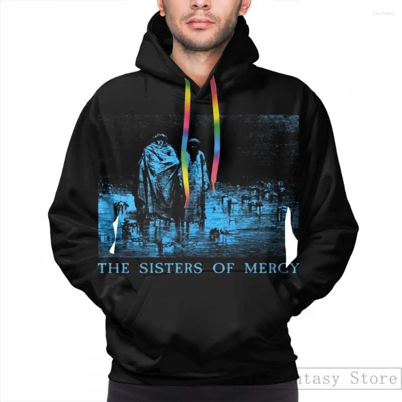 Herren-Kapuzenpullover, Herren-Sweatshirt für Damen, lustig, The Sisters Of Mercy – Worlds End Body And Soul, bedruckt, lässiger Kapuzenpullover, Streatwear