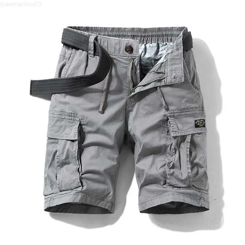 2023 Mens Army Tactical Cargo Grey Cargo Shorts Breathable, Quick Dry