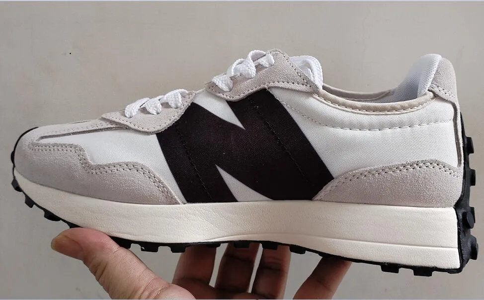 OG New Balance 327 Running Shoes White Sea Salt Grey Mushroom