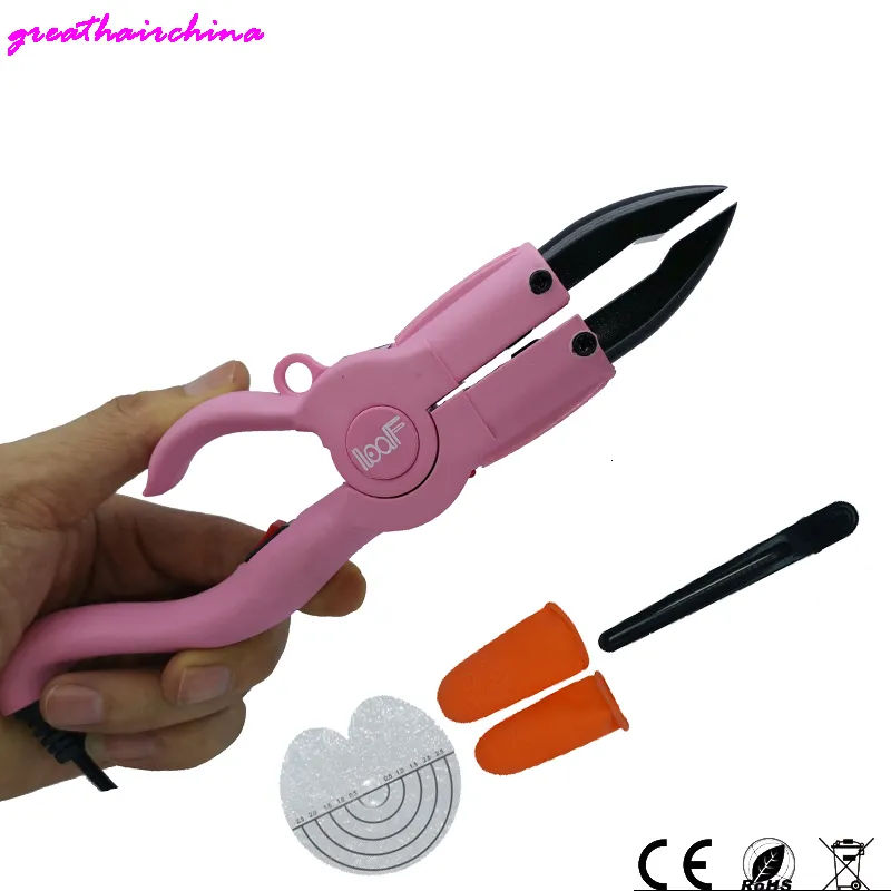 Connectors 1pcs Temperature Constant Fusion Hair Extension Iron Keratin Bonding Tools Giveaway High Temperature Insulation Fingers 230717