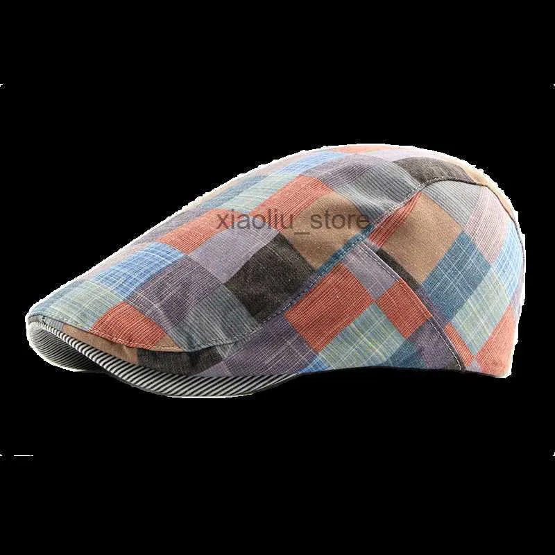 Newsboy Hats Womens Mens Teens Boina Plana Newsboy Hat Ajustável Irish Cabbie Gatsby Cap Respirável Driving Hunting Hat Frete Grátis HKD230718