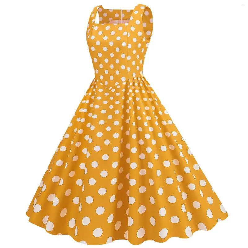 DHgate Chic Sleeveless 1950s Housewife Dress Plus Size Party Prom Graduation Elegance Apparel