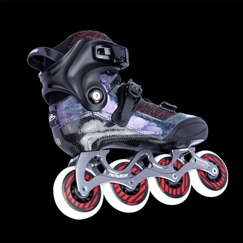 Скейтс -коньки из углеродного волокна Racing Roller Shoes Abec9.