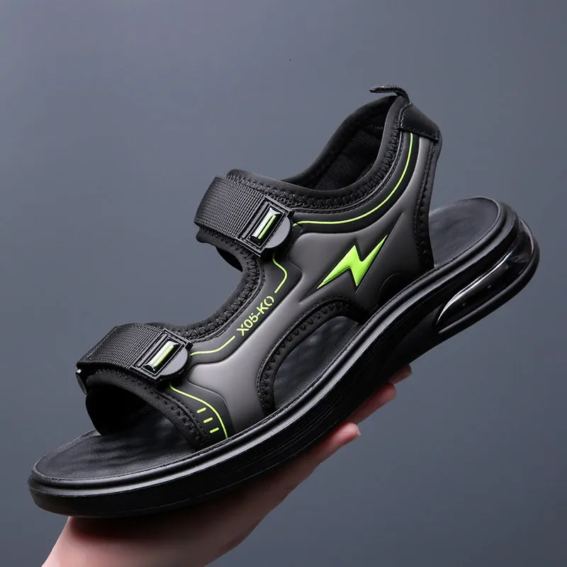 Sandals Air Cushion Increased Men's Sports Casual Waterproof No Slip Beach Shoes Youth Sandalias De Moda Hombre 230718