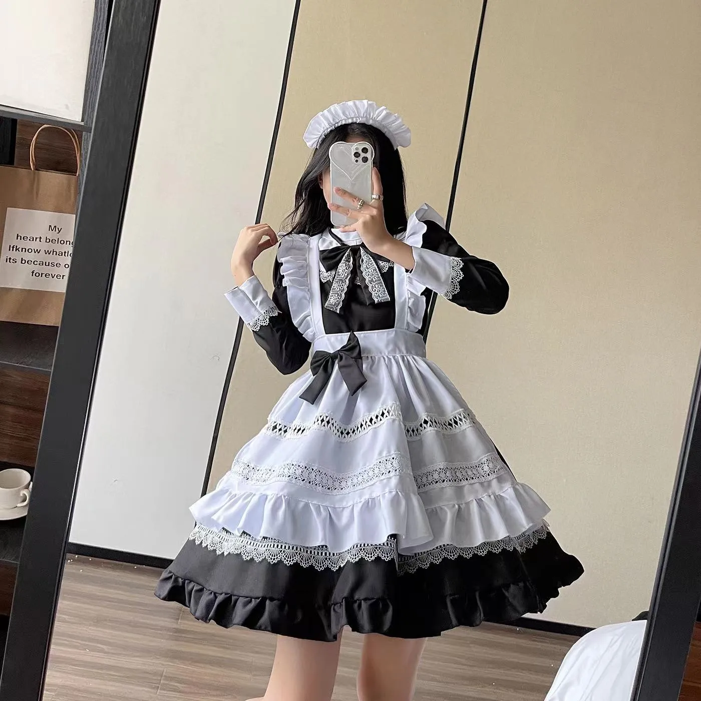 British Nobility Black White Retro Maid Outfit Anime Long Dress Women  Regular Size Court Maid Lolita Cosplay Costume from Dhgate Others Apparel -  price 33.39