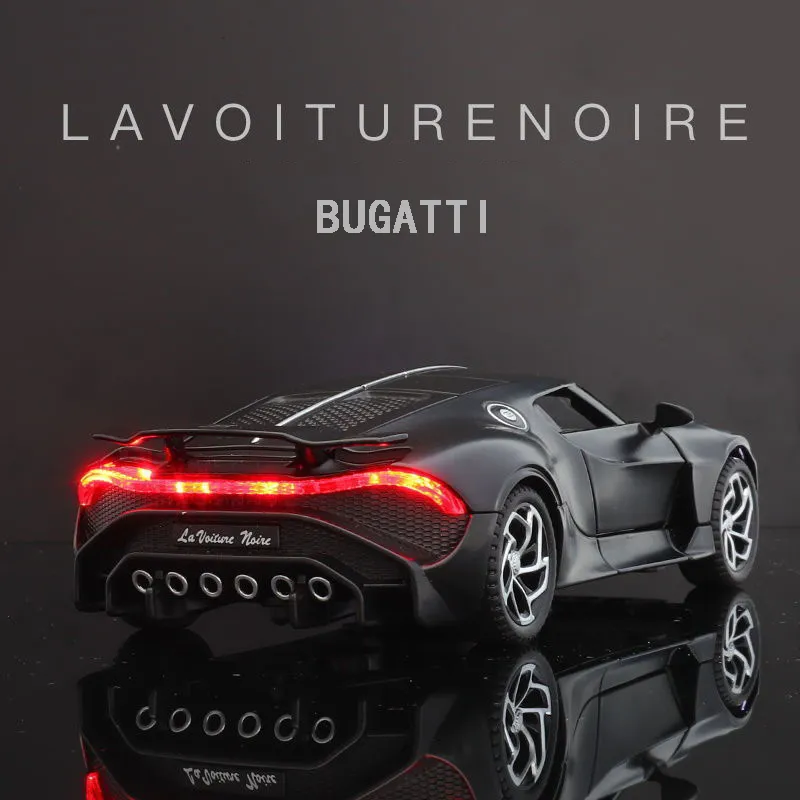 Diecast Model 1 32 Bugatti la VoIto Noire Model samochodowy Metal Diecasts Pojazdy zabawkowe aluminiowe samochód globalny edycja limitowana dzieci zabawki 230617