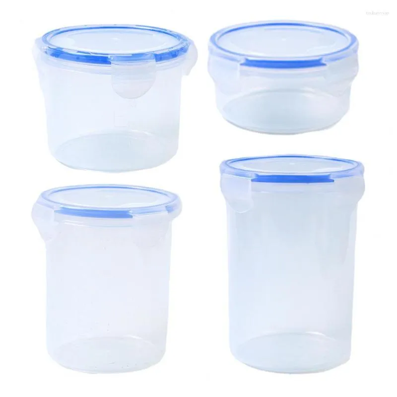 Bouteilles de stockage 1 ensemble Bocal scellé sans BPA Réservoir transparent Boîte à céréales à grains visibles Polyvalent