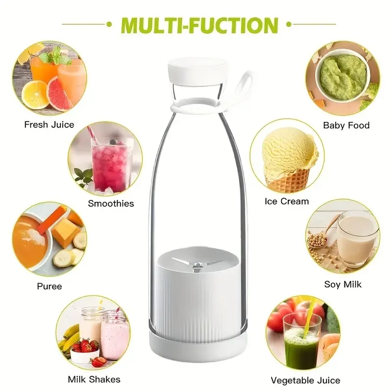 Portable Electric Juicer Blender USB Mini Fruit Mixers Juicers Fruit Extractors Food Milkshake Multifunction Juice Maker Machine