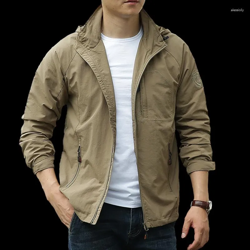 Chaqueta militar para hombre con capucha de camuflaje con cremallera y  capucha chaquetas casuales de manga larga con capucha impermeable  cortavientos